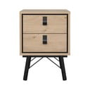 Нощно шкафче в дъбов декор в естествен цвят Ry - Tvilum