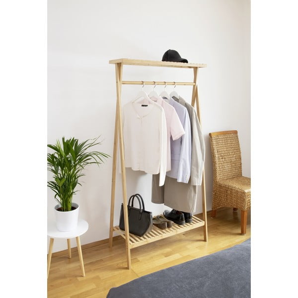 Бамбукова закачалка за дрехи в естествен цвят Lanai - Wenko-image-1