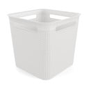 Бяла рециклирана пластмасова кошница за съхранение Brisen - Rotho