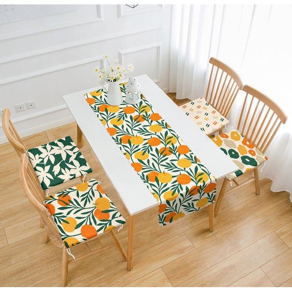 Комплект възгалвници за сядане и тишлайфер 5 бр. Orange – Mila Home-image-1