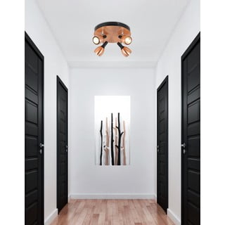 Лампа за таван в меден цвят с метален абажур 35x35 cm Cross - Candellux Lighting