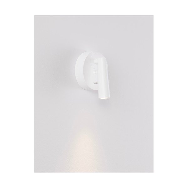 Алуминиев LED прожектор с огъваща се структура в матово бял цвят 7x10 cm Tico – Nova Luce-image-2