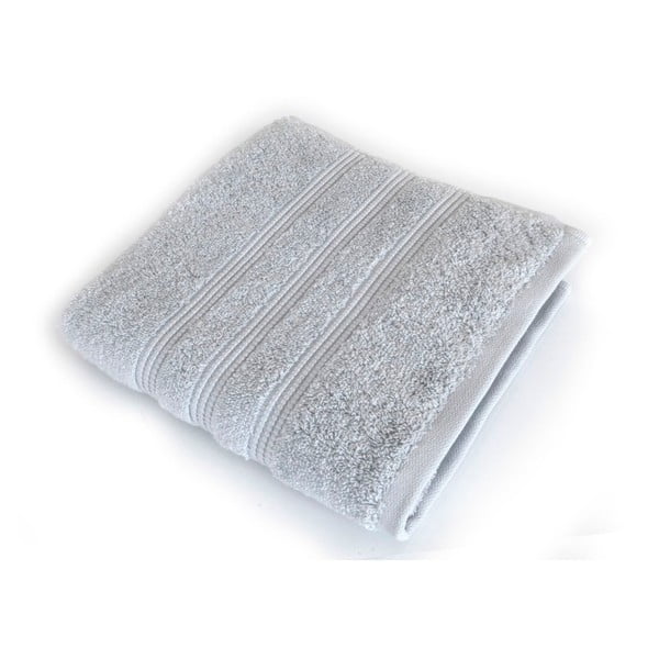 Šedý ručník z česané bavlny Irya Home Classic, 50 x 90 cm