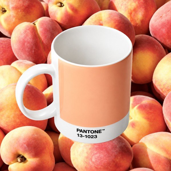 Прасковена порцеланова чаша 375 ml Peach Fuzz 13-1023 – Pantone-image-1