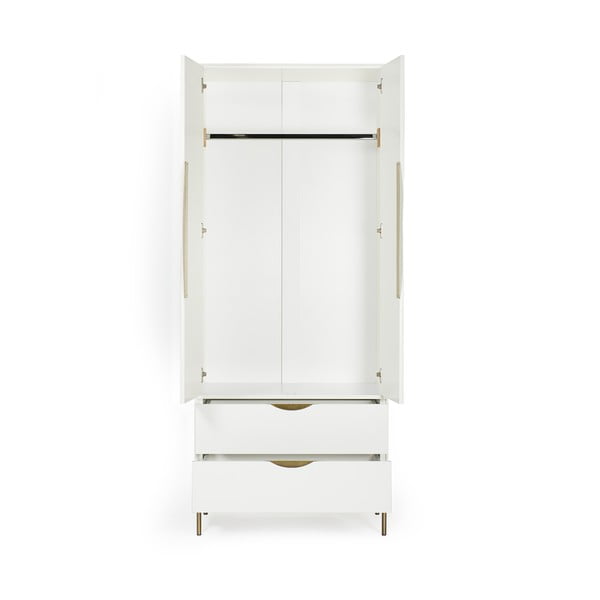 Бял гардероб 80x195 cm Kobe - Woodman-image-3