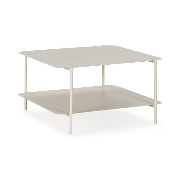 Кремава метална масичка за кафе 70x73 cm Beatrix – MOME