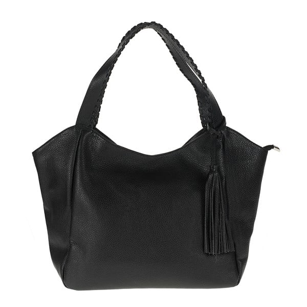 Černá kožená kabelka Giulia Bags Belle