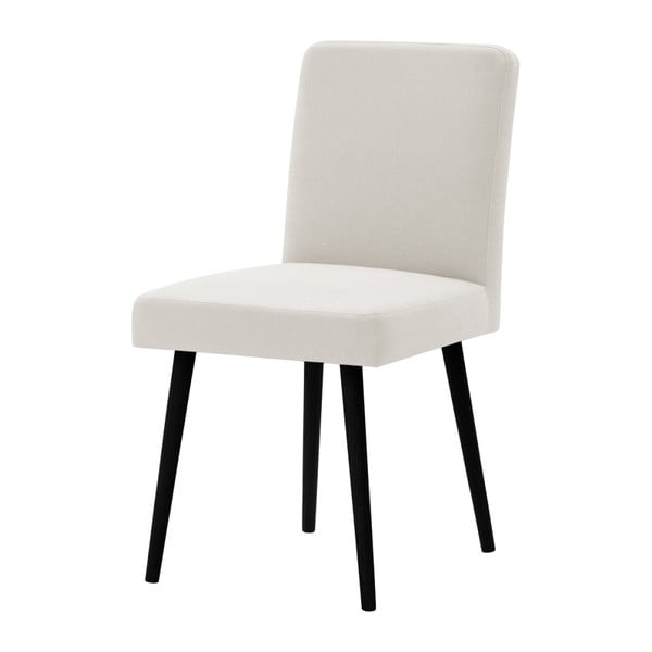 Krémová židle s černými nohami z bukového dřeva Ted Lapidus Maison Fragrance