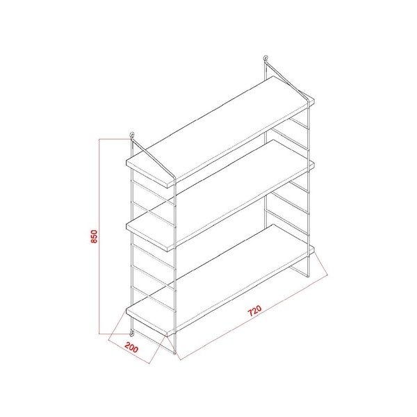 Стенен рафт част Armona - Decortie-image-1