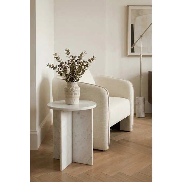 Мраморна кръгла странична масичка ø 40 cm Savio – Premier Housewares-image-4