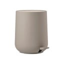 Светлокафяво пластмасово кошче за боклук с педал 3 l Nova – Zone