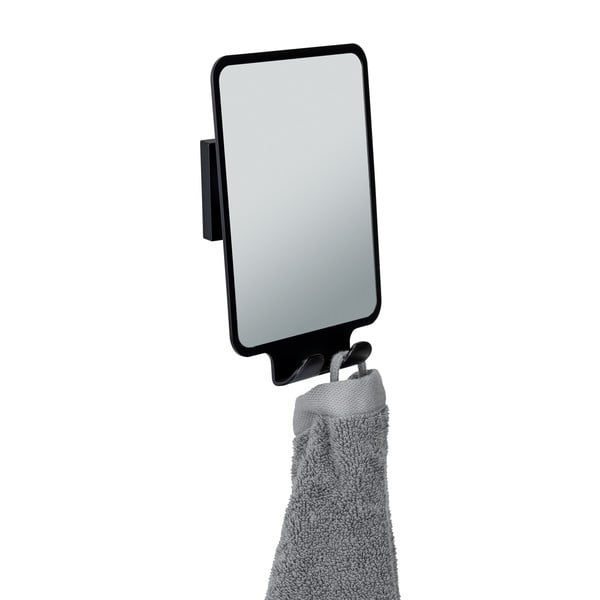 Козметично огледало със закачалка 14x19.5 cm Quadro Black – Wenko-image-4