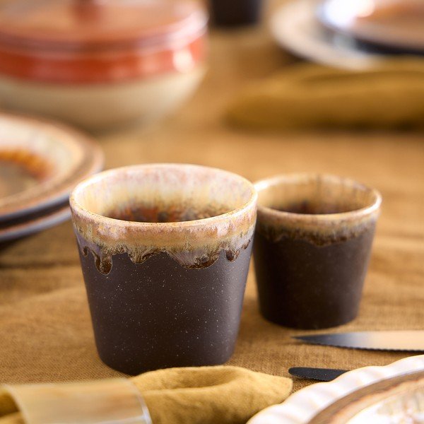 Тъмнокафява глинена чаша 190 ml Poterie – Casafina-image-2