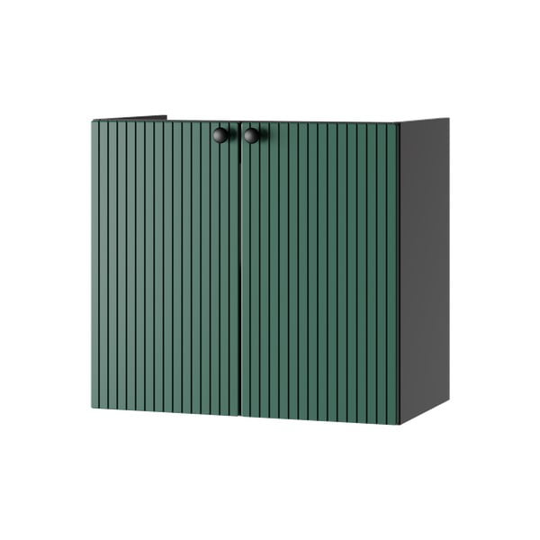 Зелен/антрацитен нисък шкаф за окачване под умивалника 61,5x55,5 cm Asti - STOLKAR
