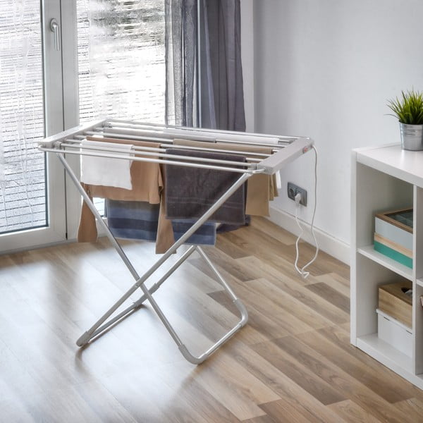 Бяла сгъваема електрическа сушилня за дрехи Clotheshorse - InnovaGoods-image-3