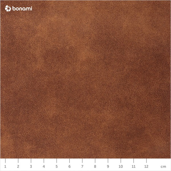 Кафяв пуф от изкуствена кожа в цвят коняк , ⌀ 60 cm Doria - Actona-image-4