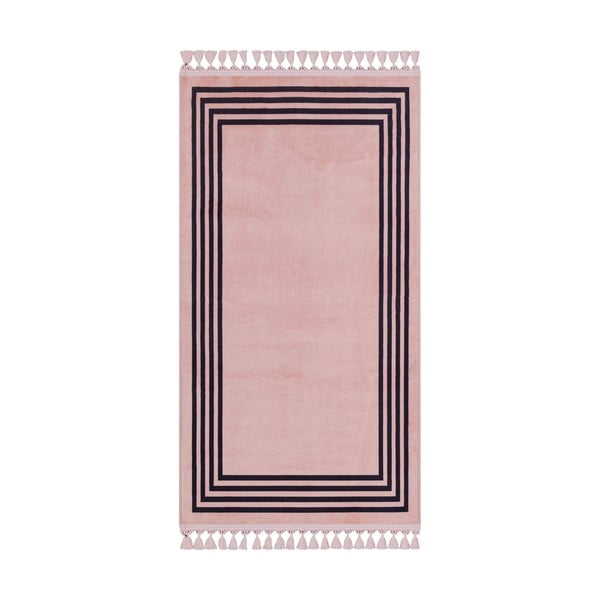 Розов миещ се килим 300x100 cm - Vitaus