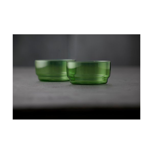 Зелени стъклени купички в комплект от 2 бр. 500 ml Torino – Lyngby Glas-image-2