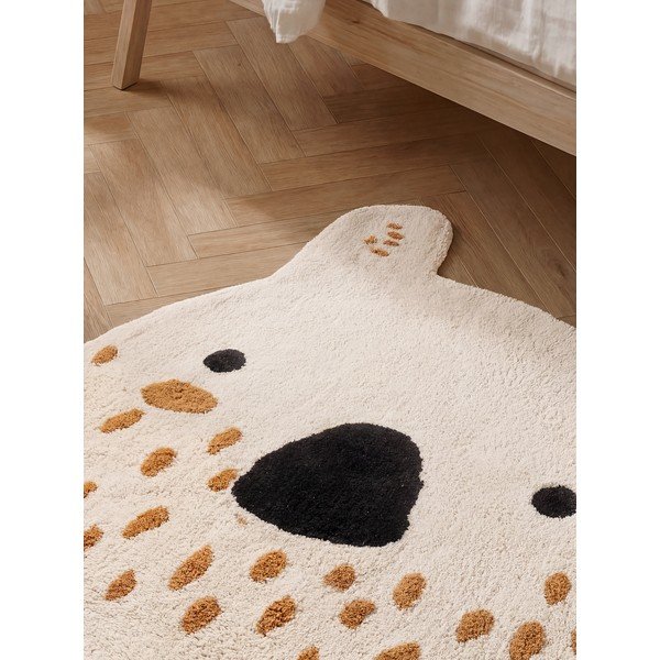 Кремав памучен детски килим подходящ за пране/ръчно изработен 120x137 cm Snuggle Nienchen – Hanse Home-image-2