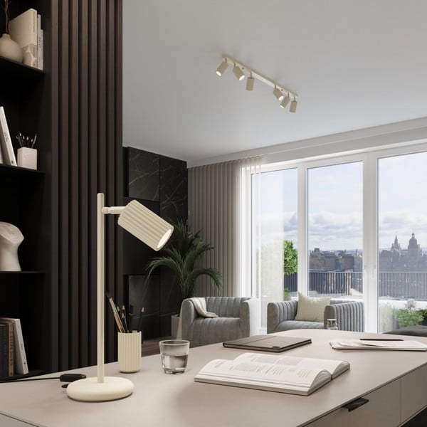 Кремава настолна лампа (височина 43 cm) Gleam – Sollux-image-1