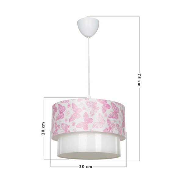 Детско осветително тяло в бяло и розово - Squid Lighting-image-3