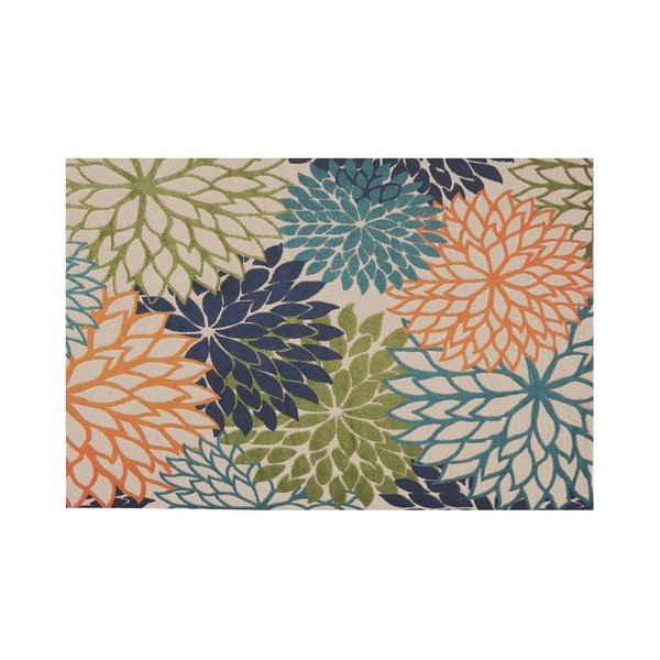 Килим със смес от памук подходящ за пране 100x150 cm Geo Flowers – Conceptum Hypnose
