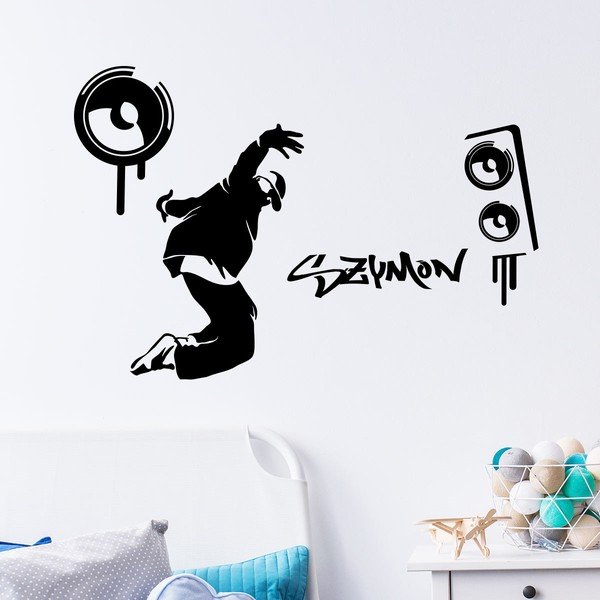Стикер за стена с името Hip Hop - Ambiance-image-1