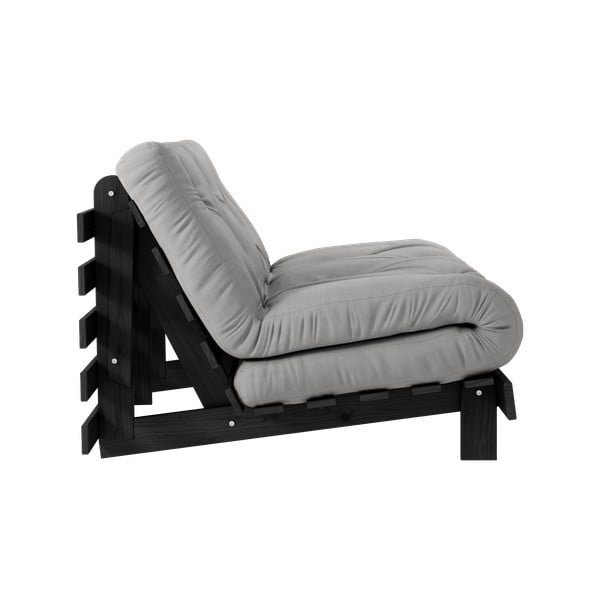 Сив разтегателен диван 140 cm Roots Black Night – Karup Design-image-4