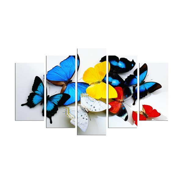 Картина от няколко части "Животът на пеперудата", 110 x 60 cm - Unknown