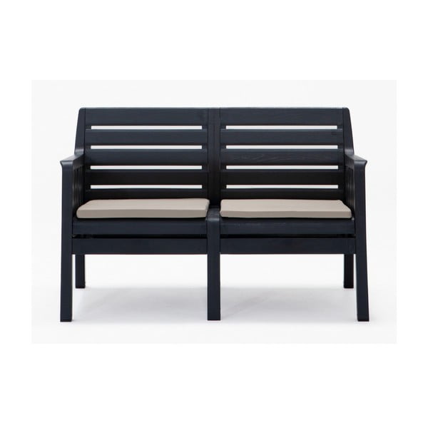 Антрацитен градински комплект за отдих за 4 души Lara – Floriane Garden-image-2