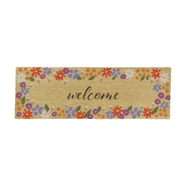 Изтривалка от кокосови влакна 40x120 cm Welcome Floral – Artsy Doormats