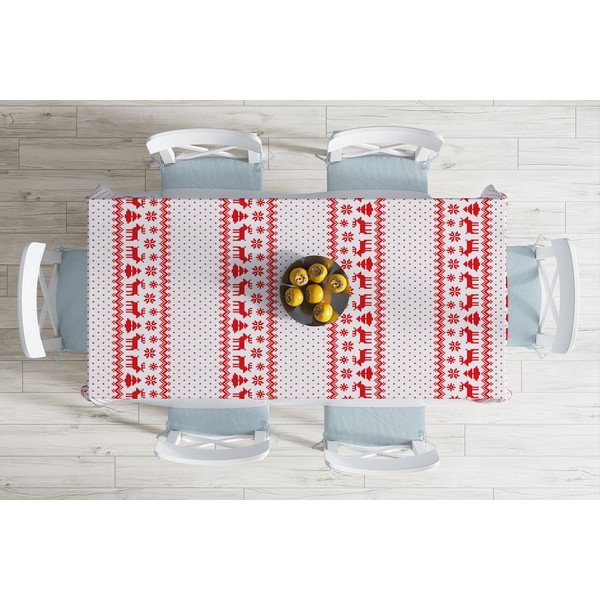 Коледна покривка за маса с памучна смес Xmass Knit, 140 x 180 cm - Minimalist Cushion Covers-image-1