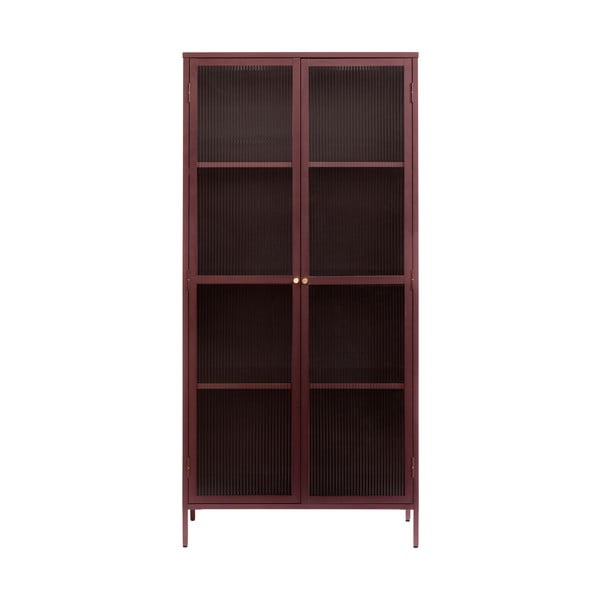 Червен метален шкаф 90x190 cm Bronco - Unique Furniture