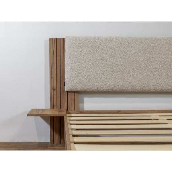 Бежово двойно легло с включена подматрачна рамка 140x190 cm Lior – Bobochic Paris-image-4