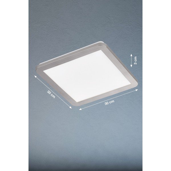 Сиво LED осветление за таван 30x30 cm Gotland - Fischer & Honsel-image-1
