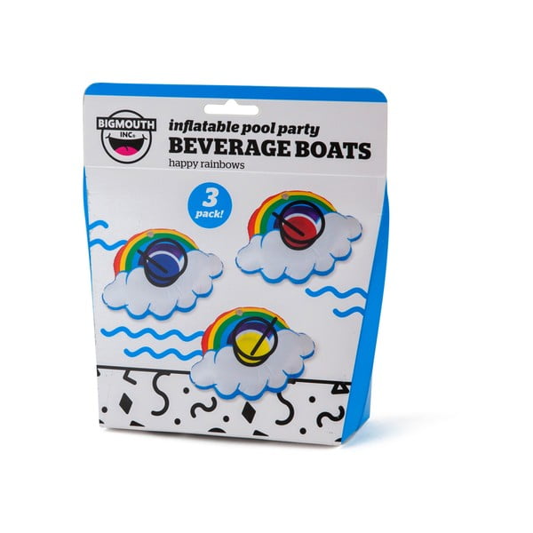 Комплект от 3 надуваеми пръстена за напитки с форма на дъга - Big Mouth Inc.-image-2