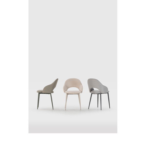 Зелени тапицирани трапезни столове в комплект 2 бр. Lia – Marckeric-image-1