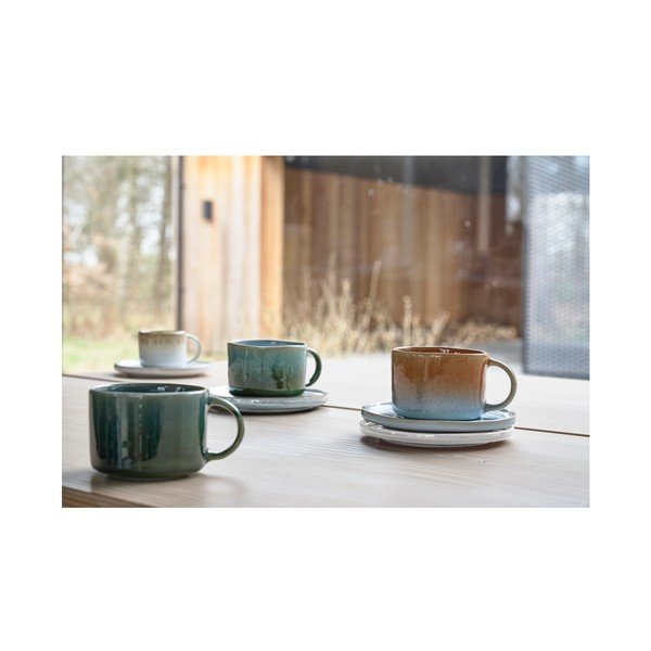 Оранжеви чаши за еспресо от керамика в комплект от 2 чаши от 80 ml Styles - Villa Collection-image-4