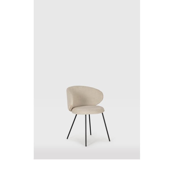 Бежови тапицирани трапезни столове в комплект 2 бр. Rush – Marckeric-image-1