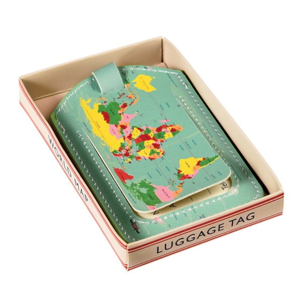 Табелка с име за багаж World Map - Rex London-image-3