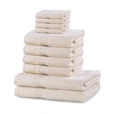 Комплект от 8 светлокремави кърпи и 2 кърпи за баня Marina Ecru - DecoKing