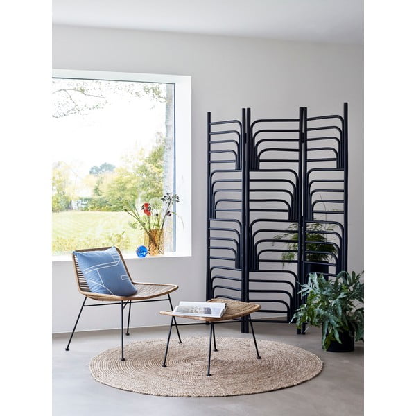 Ваза от оранжево стъкло в стил деко, височина 18 cm - Hübsch-image-2