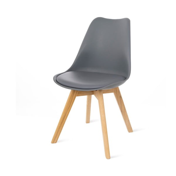 Комплект от 2 сиви стола с букови крака Retro - Bonami Essentials