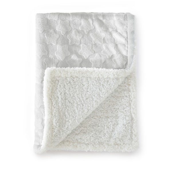 Сиво бебешко одеяло от микрофибър Estrellas, 80 x 110 cm - Tanuki