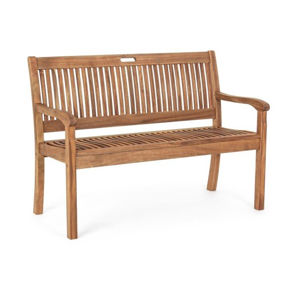 Градинска пейка от масивно дърво в естествен цвят Noemi – Bizzotto-image-2