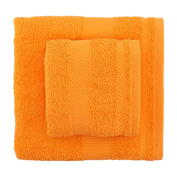Sada 2 oranžových ručníků Tommy