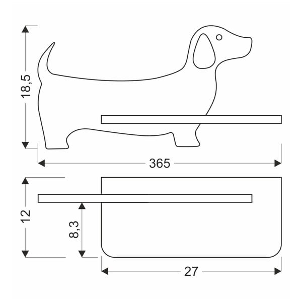 Черно детско осветително тяло Dog - Candellux Lighting-image-4