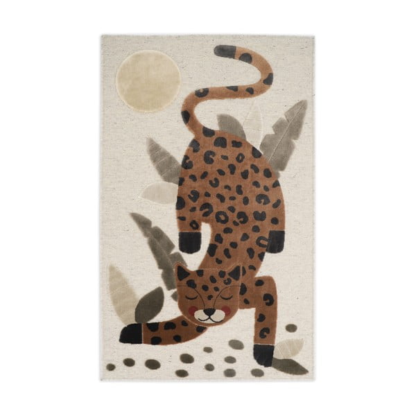 Кафяво-бежов детски килим 80x125 cm Little Jaguar – Nattiot