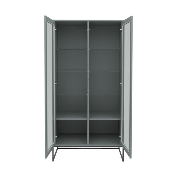 Сиво-зелена витрина 90x178 cm Lipp - Tenzo-image-4