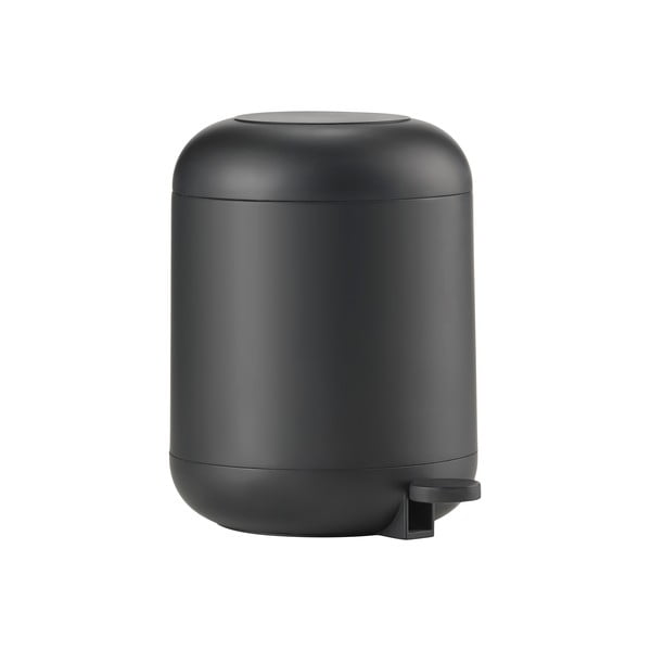Черно пластмасово кошче за боклук с педал 4 l Sensu – Zone